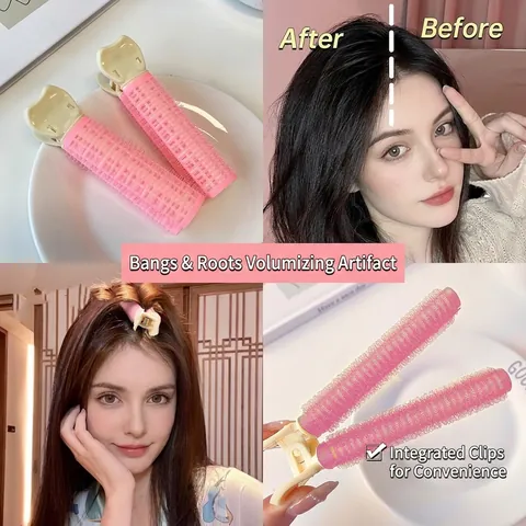 Haar Volumengebend Clip Wurzel Lifting Lockenwickler Selbstklebend Pony Styling Tool Nahtlose Kunststoff Lockenwickler Für Damen