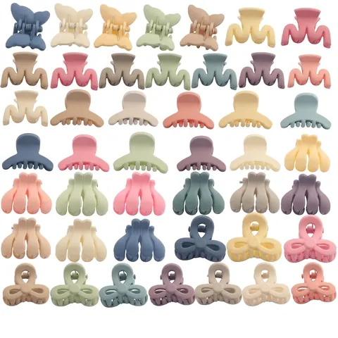 Minimalistische Mattierte Mini Haarklammern Für Damen Mädchen Macaron Morandi Farben Kleine Kunststoff Harz Haarnadeln Haarschmuck