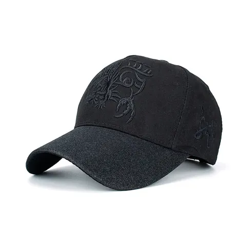 Berretto da Baseball Ricamato con Totem Drago Unisex in Cotone Cappello da Sole Estivo con Visiera Glitterata Regolabile