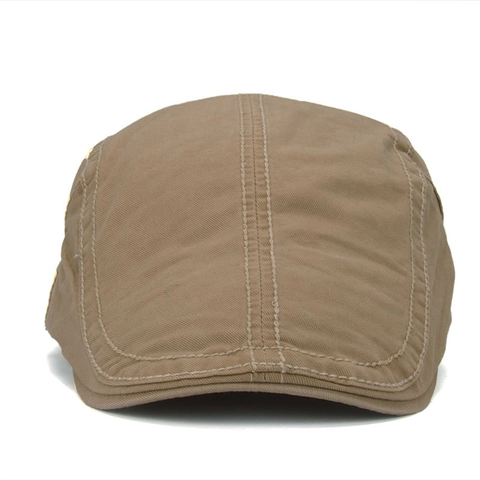 Gorra Plana de Algodón Vintage para Hombre Gorra Ajustable Newsboy Clásica Lisa Ivy Gatsby para Primavera Verano Otoño Casual