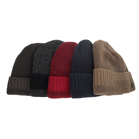 Winter Warm Fleece Lined Knitted Beanie Hat For Men Women Thick Marled Knit Skull Cap Outdoor Thermal Pullover Hat