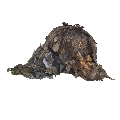 Berretto da Baseball con Camuffamento Foglie 3D per Uomo Donna Caccia all'Aperto Cappello Tattico Ghillie Raso Regolabile