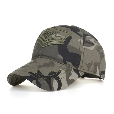 ARMY Bestickt Baseballkappe Herren Damen Militär Tarnung Sonnenhut Verstellbare Baumwolle Canvas Sport Trucker Cap Outdoor Lässiger Hut