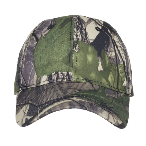 Men Camouflage Leaf Print Baseball Cap Outdoor Sport Casual Polyester Sun Hat Adjustable Fashion Accessories For Men