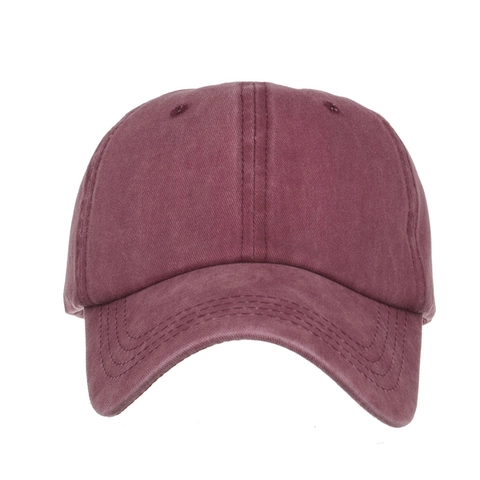 Casquette de Baseball Femme en Coton Lavé Vintage Avec Trou de Queue de Cheval Ajustable Chapeau de Soleil Sportif
