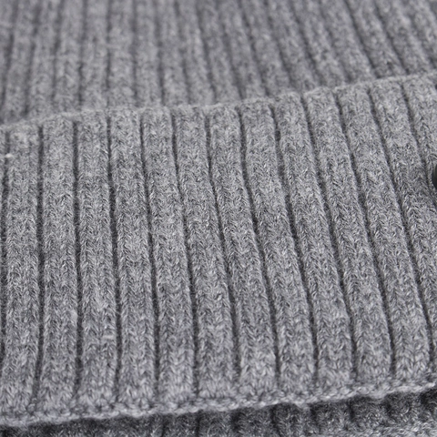 Berretto Invernale in Maglia a Costine Per Uomo Donna 100% Acrilico Foderato in Pile Termico a Righe Cuffia con Risvolto Copricapo Caldo All'aperto
