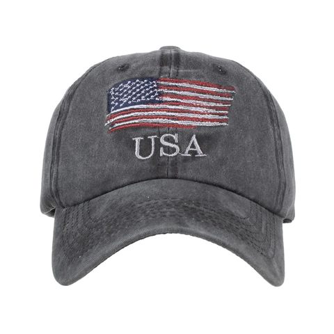Cappello da Baseball Retro in Cotone Lavato con Ricamo USA Fibbia in Metallo Regolabile e Design Traspirante per Uomo e Donna Sportivo