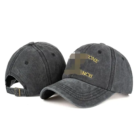 Vintage Gewaschene Baumwolle Baseballkappe Für Damen Herren Verstellbar Bestickte Buchstaben Retro Distressed Snapback Dad Hat Streetwear