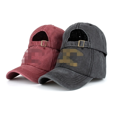 Vintage Gewaschene Baumwolle Baseballkappe Für Damen Herren Verstellbar Bestickte Buchstaben Retro Distressed Snapback Dad Hat Streetwear