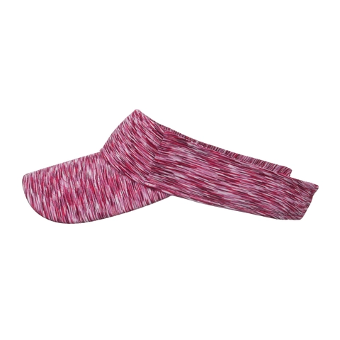 Visera Deportiva Space Dye Rayada Mezcla de Algodón Gorra con Visera Ajustable Para Tenis Correr Golf Protección Solar al Aire Libre