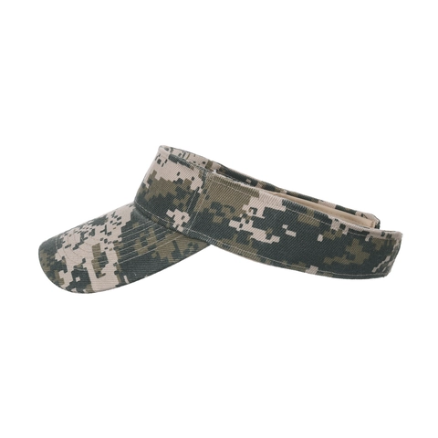 Visiera Parasole Mimetica Unisex Regolabile Sport all'Aperto Golf Tennis Berretto Visiera Stampa Mimetica Digitale