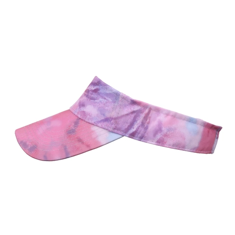 Damen Batik Sonnenblende Hut Baumwolle Polyester Atmungsaktiv Outdoor Sport Strand Verstellbare Visier Kappe Kopfbedeckung