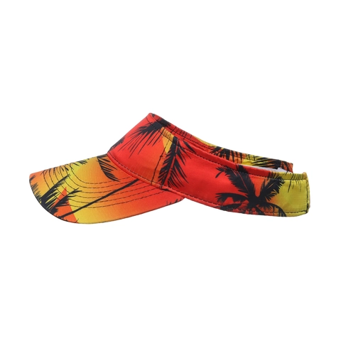 Cappello a Visiera con Stampa Tropicale di Palme per Vacanze Estive Uomo Donna Regolabile Traspirante per Spiaggia Sport all'Aperto