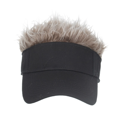 Novità Creativa Parrucca Cappello Visiera Cotone Divertente Capelli a Spillo Berretto Regolabile Parasole per Festa Esterno