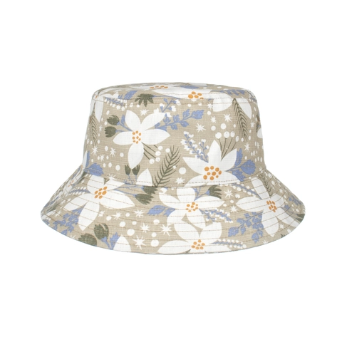 Cappello alla Pescatora in Cotone con Stampa Floreale Tropicale per Uomo Donna Tesa Larga Protezione Solare Pieghevole
