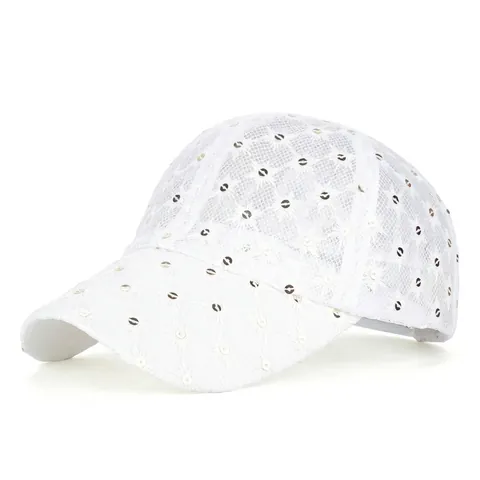 Damen Mode Spitze Blumen Baseballkappe Atmungsaktiv Mesh Sonnenhut Für Damen Funkelnd Verstellbar Snapback Casual Mode Hut