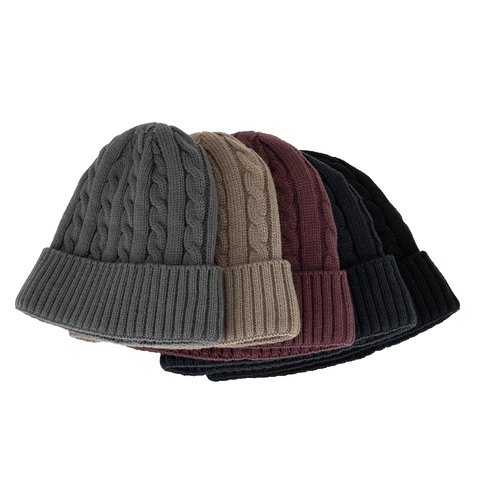 Bonnet d'Hiver Cache-Col Combiné Tricot en Torsade Doublé Polaire Chaud Bonnet Acrylique Hommes Femmes Outdoor Protection