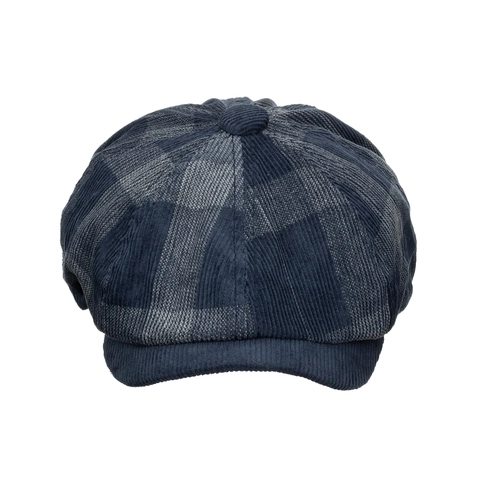 Coppola in Cotone Scozzese Retro Britannico per Uomo Donna Moda Velluto a Coste Berretto Ottagonale Cappello da Pittore