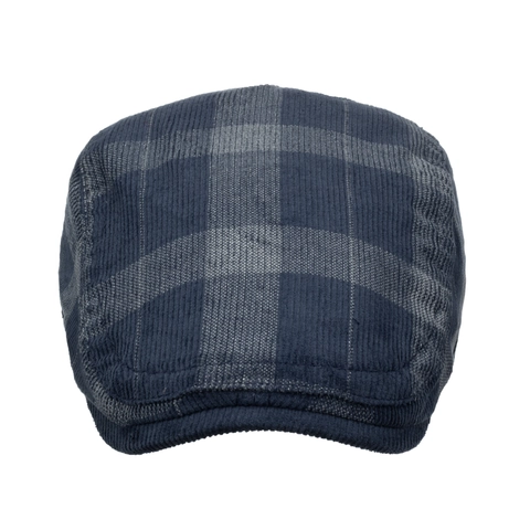 Coppola in Velluto a Coste Stile British Vintage con Motivo Scozzese per Uomo Donna Casual Warm Berretto Basco Newsboy Hat