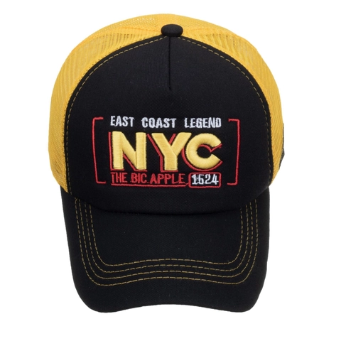 Casquette Trucker NYC East Coast Legend pour Hommes Femmes Broderie Stéréoscopique Maille Casquette de Baseball Vintage Réglable Pare-soleil Snapback
