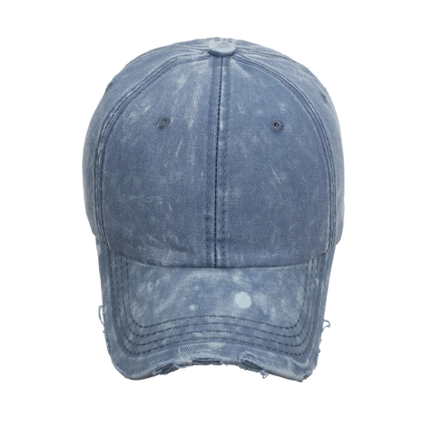 Gewaschene Baumwolle Distressed Baseballkappe Vintage Ripped Denim Stil Verstellbarer Sonnenhut Für Herren Damen Freizeit Outdoor Sport Hut