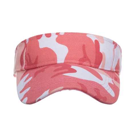 Visière de Soleil Camouflage Unisexe Réglable en Coton Haut Ouvert pour Golf Tennis Sports Course Homme Femme