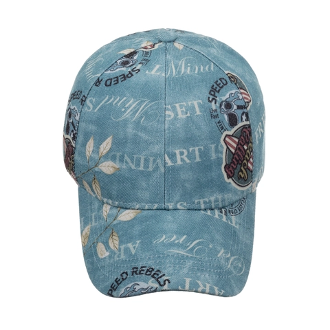 Berretto da Baseball in Poliestere Lavato Vintage per Uomo Donna Stampa Lettera Retro Cappello da Sole Regolabile Streetwear Sportivo