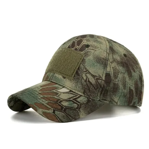 Gorra de Béisbol Táctica de Camuflaje Para Hombre Mujer Ripstop Sombrero de Sol Al Aire Libre Con Áreas de Velcro Caza Senderismo