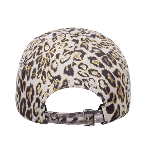 Casquette de Baseball Imprimé Léopard Mode Bronzage Feuille d'Or Chapeau de Soleil Réglable pour Femmes Hommes Outdoor Casual Sport