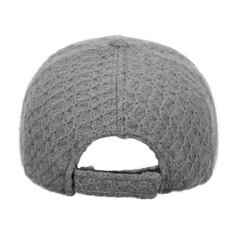 Winter Dikke Warme Gebreide Baseballpet Voor Dames Heren Polyester Diamantpatroon Mode Outdoor Zonwering Pet