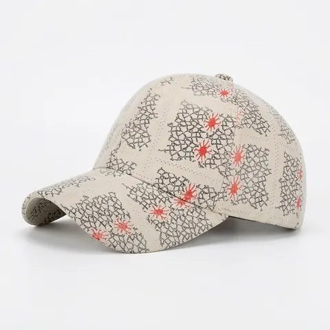 Lässige Polyester Geometrisches Netzmuster Baseballkappe Für Herren Damen Verstellbar Sonnenschutz Warm Hip Hop Snapback Outdoor Hut