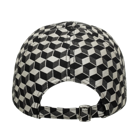 Berretto da Baseball con Motivo Geometrico a Cubo 3D in Poliestere Regolabile Snapback Cappello da Sole Unisex Outdoor