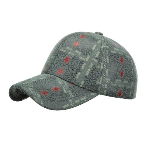 Lässige Polyester Geometrisches Netzmuster Baseballkappe Für Herren Damen Verstellbar Sonnenschutz Warm Hip Hop Snapback Outdoor Hut