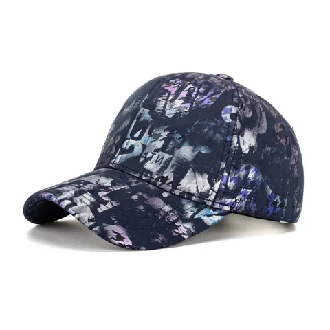 Graffiti Bedruckt Baseballkappe Verstellbare Metallschnalle Polyester Hip Hop Hut Herren Damen Sonnenschutz Streetwear Casual Gebogene Krempe
