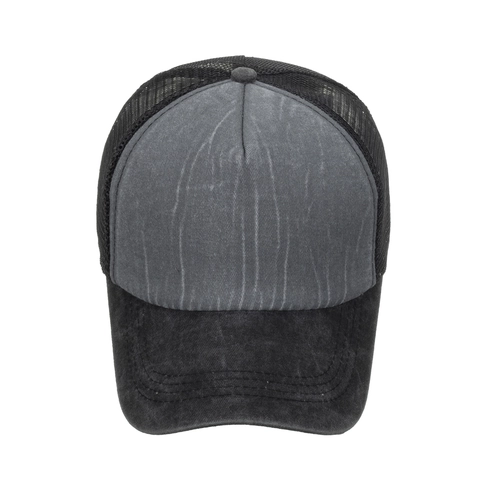 Vintage Πλυμένο Καπέλο Trucker με Αντίθεση Χρωμάτων Αναπνεύσιμο Πλέγμα Προστασία από τον Ήλιο Καπέλο Μπέιζμπολ Snapback για Άνδρες Γυναίκες