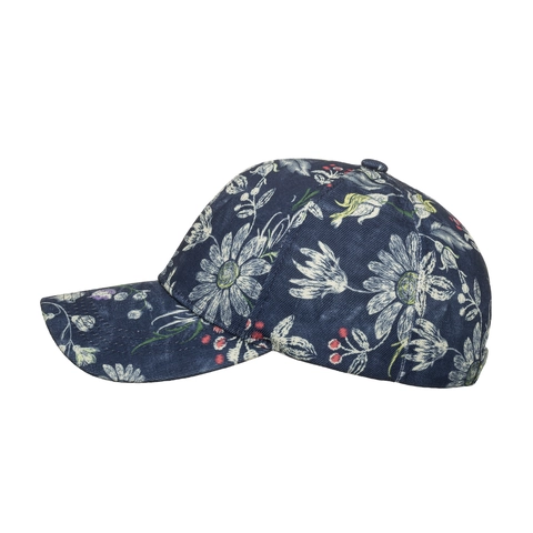 Dames Honkbalpet Met Bloemenprint Verstelbaar Polyester Zonbescherming Hoed Voor Outdoor Casual Reizen Strand Madeliefje