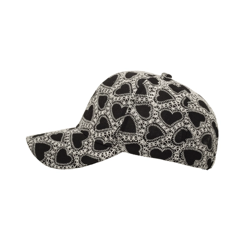 Cappellino da Baseball da Donna con Ricamo a Cuore Protezione Solare Casuale Visiera Curva Regolabile Cappello Moda