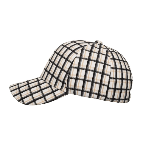 Cappello da Baseball Classico a Scacchi Berretto con Visiera in Poliestere Protezione Solare Regolabile Outdoor Casual per Uomo Donna