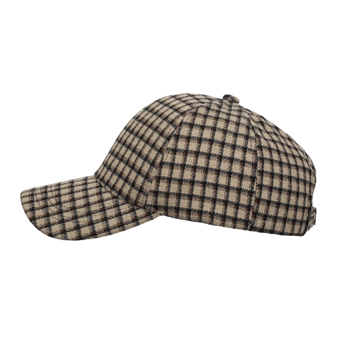 Vintage Plaid Baseballkappe Britischer Stil Polyester Verstellbarer Sonnenhut Für Herren Damen Casual Outdoor Mode Kopfbedeckung