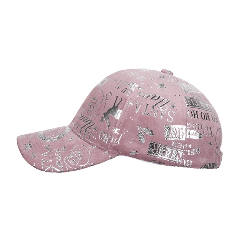 Verstellbare Polyester Weihnachten Rentier Silberprägung Baseballkappe Herren Damen Winter Festliche Mütze Schneeflocke Druck