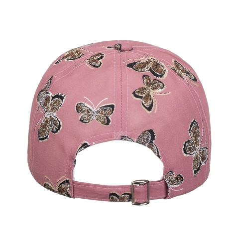 Women Fashionable Polyester Baseball Cap Sweet Butterfly Digital Printed Adjustable Outdoor Sun Protection Casual Duckbill Hat