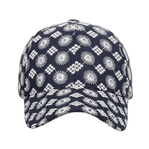 Cappellino da Baseball con Stampa Floreale per Uomo Donna Poliestere Protezione Solare Outdoor Snapback Blu Notte Nero Fantasia Sportivo