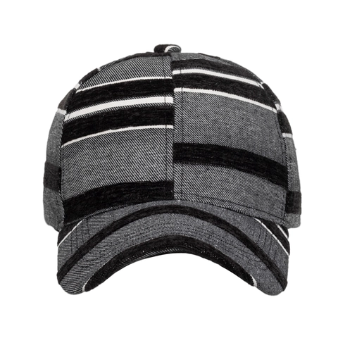 Britisches Design Gestreifte Polyester Baseballkappe Mode Lässig Outdoor Sonnenschutz Verstellbar Hut Für Herren Damen