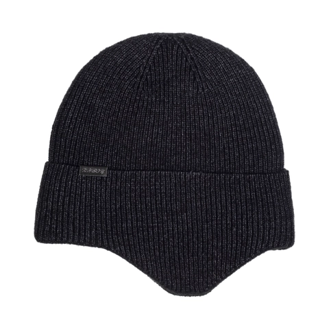 Winter Warm Knit Beanie Hat For Men Women Outdoor Windproof Earflap Hat With Plush Lining And Metal Decor