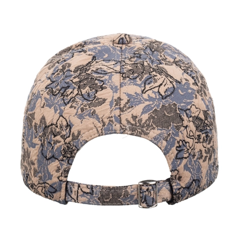Ethnic Style Jacquard Floral Baseball Cap For Women Men Polyester Outdoor Sun Protection Adjustable Curved Brim Summer Sun Hat