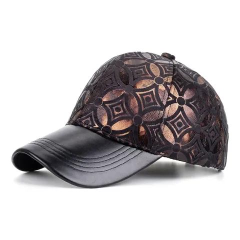 Vintage Geometrisches Muster Baseball-Kappe Für Herren Damen Verstellbar Sonnenschutz Hip-Hop Hut Outdoor Mode Sonnenschirm Hut