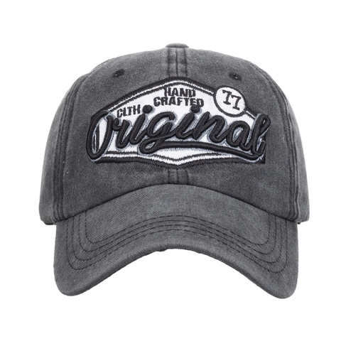 Berretto da Baseball Vintage in Cotone Lavato Ricamo a Lettera Retro Invecchiato Cappello Regolabile Protezione Solare per Uomo Donna