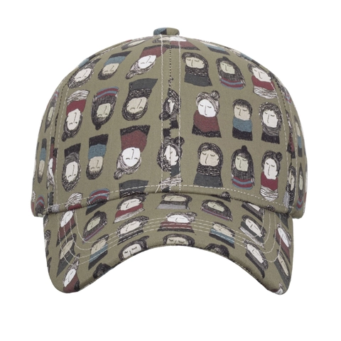 Cappellino da Baseball Unisex con Stampa Ritratto di Cartone Animato Poliestere Traspirante Regolabile Cappello Casual All'aperto