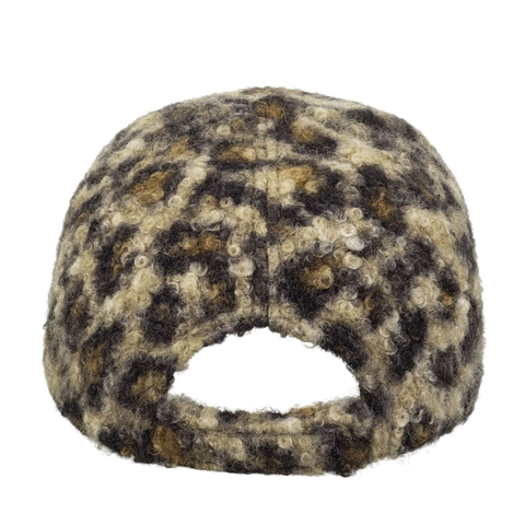 Berretto da Baseball da Donna con Stampa Leopardata Berretto Caldo in Peluche Autunno Inverno Cappello Regolabile alla Moda