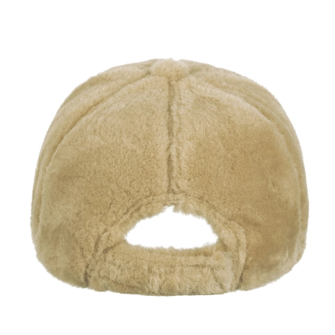 Women Winter Warm Faux Fur Plush Baseball Cap Solid Color Adjustable Outdoor Sun Hat Fashion Soft Furry Hat For Lady